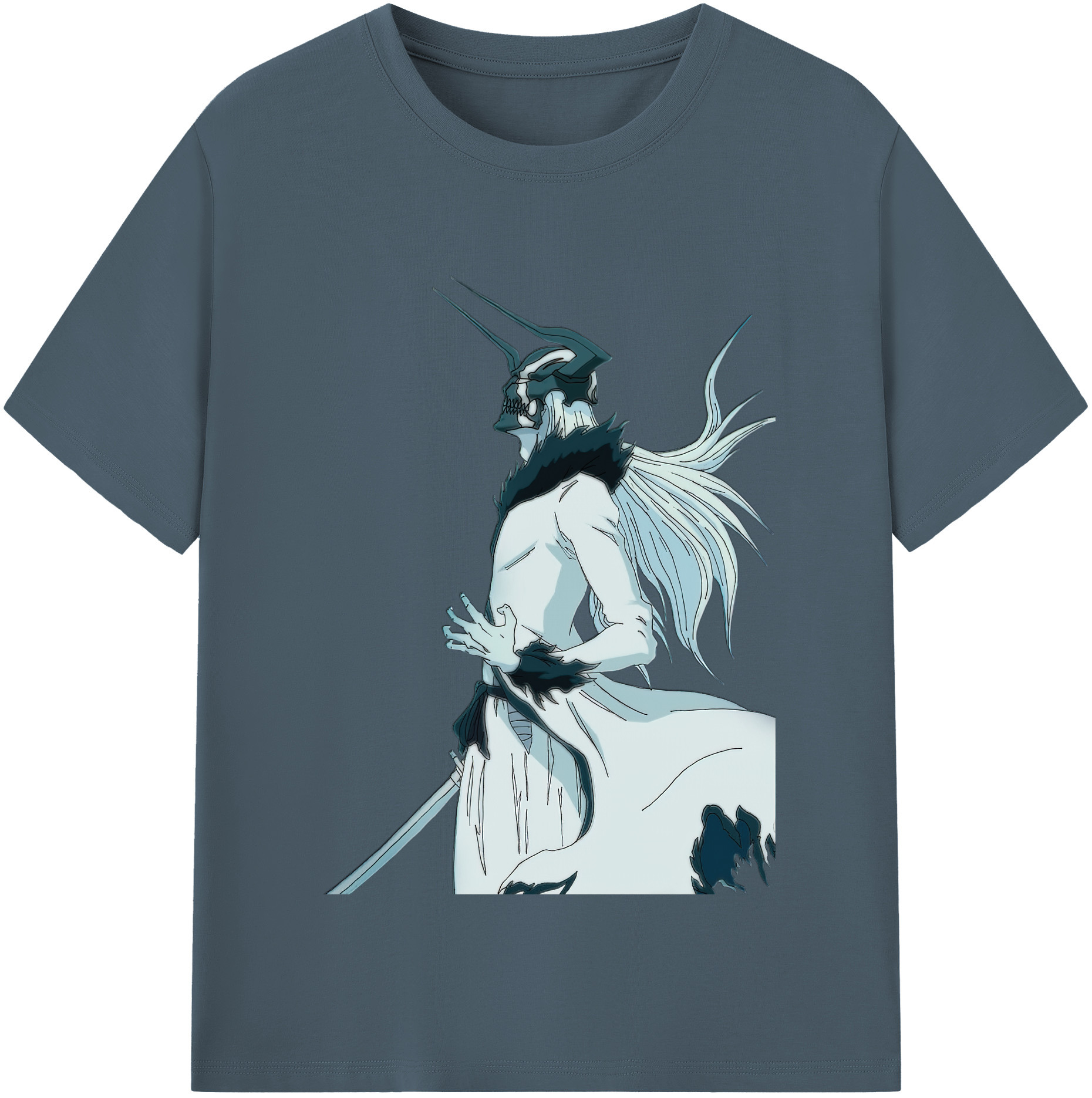 （画像用） ブリーチ 黒崎一護（くろさき いちご）BLEACH Kurosaki Ichigo 綿100％半袖Tシャツ（フロントプリント）